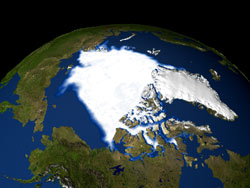 IMAGE: NASA; the earths north pole