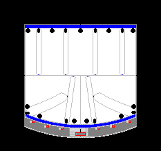 formula car black with red stripes