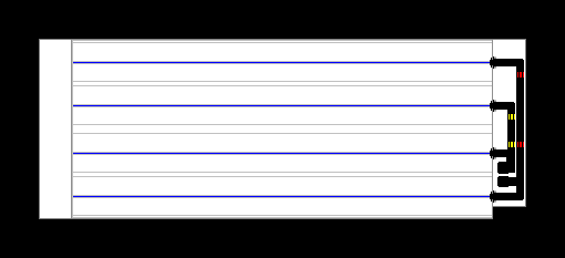 formula car black with red stripes