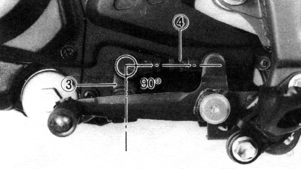 photo of gear lever being set up