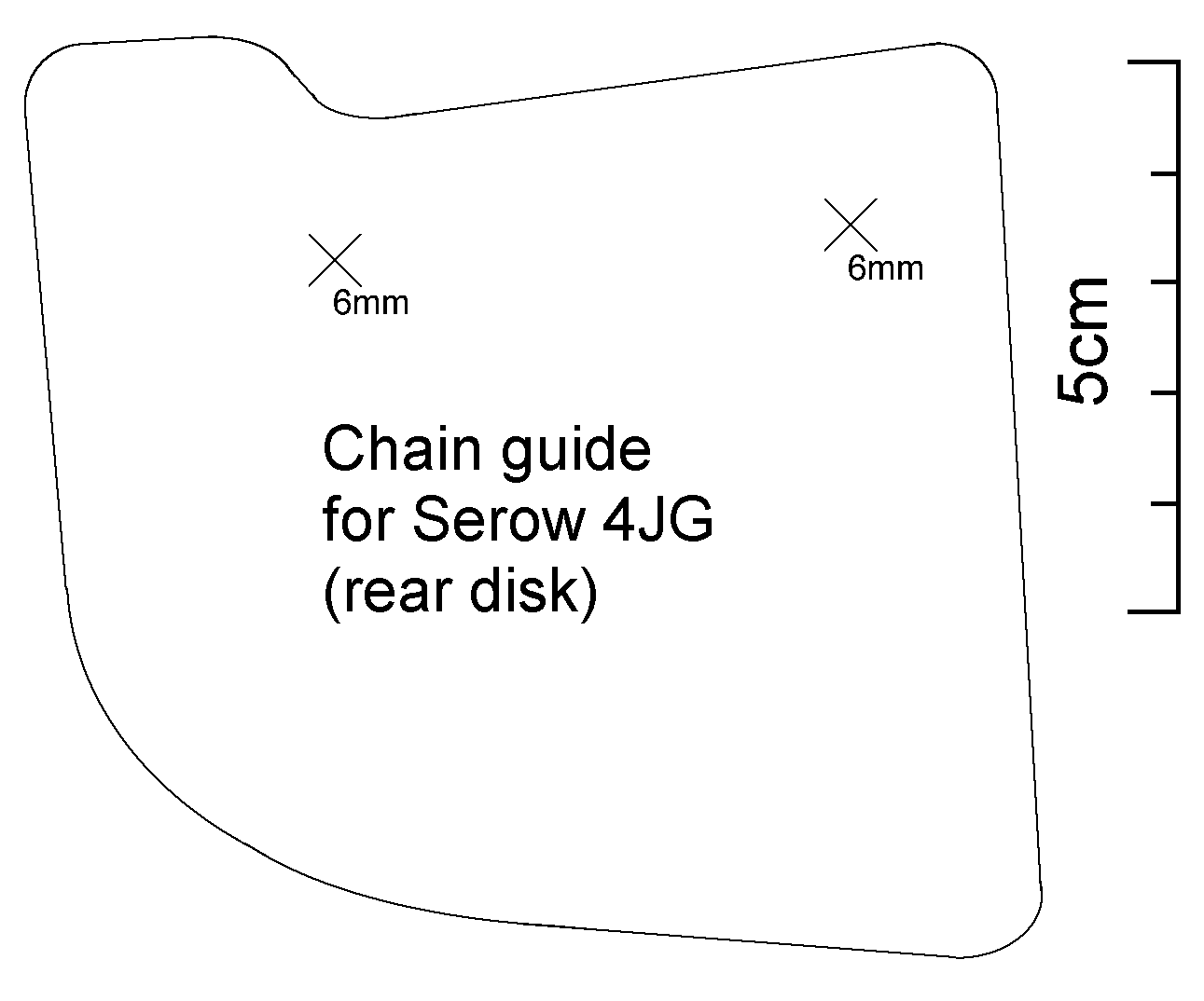 Line drawing of the outline