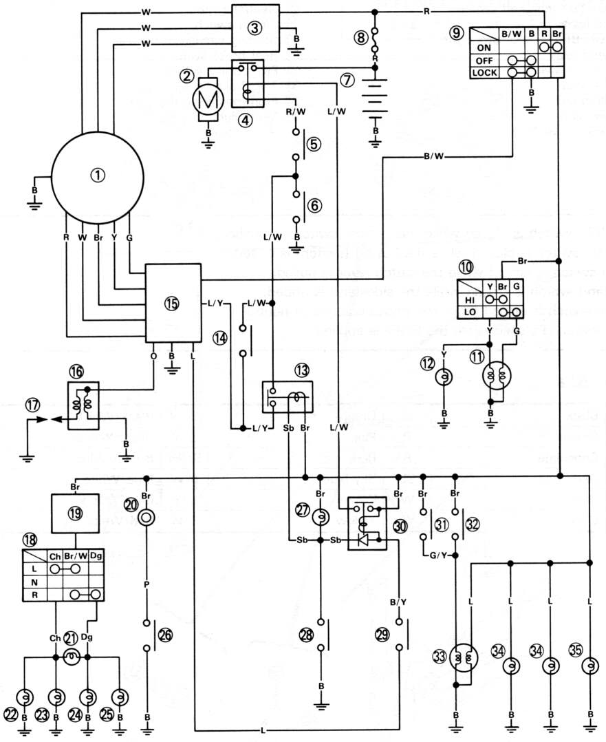 Circuit diagram of XT225D (US) model