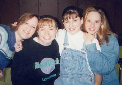 Stephie's friends in a choir group