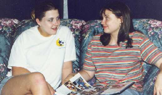 Stephie with her best friend Tina at Steph's bday