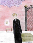 Professor Lupin as a teenager. Drawn as an illustration for a fan fiction.