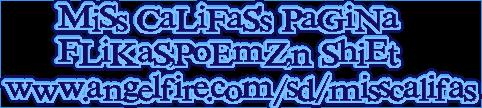 MIss CALiFas PaGiNA