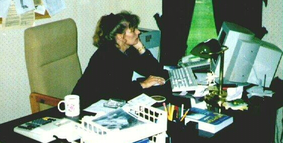 Dianne in the office