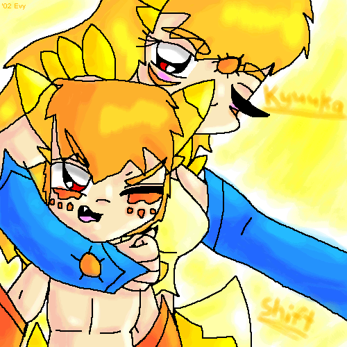 XDDD!!! Evy drew this pic of Kyuuka and Shifty-poo!! Its SO kawaii! XDD!!! Sibilings are so cute!