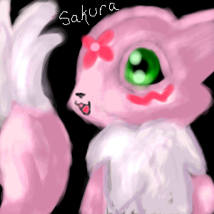 KAWAII! She looks so cool here! Kelly~Chan does watercolours so well!! :) I like this very much.