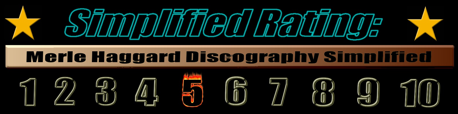 Merle Haggard Discography Simplified-Rating System