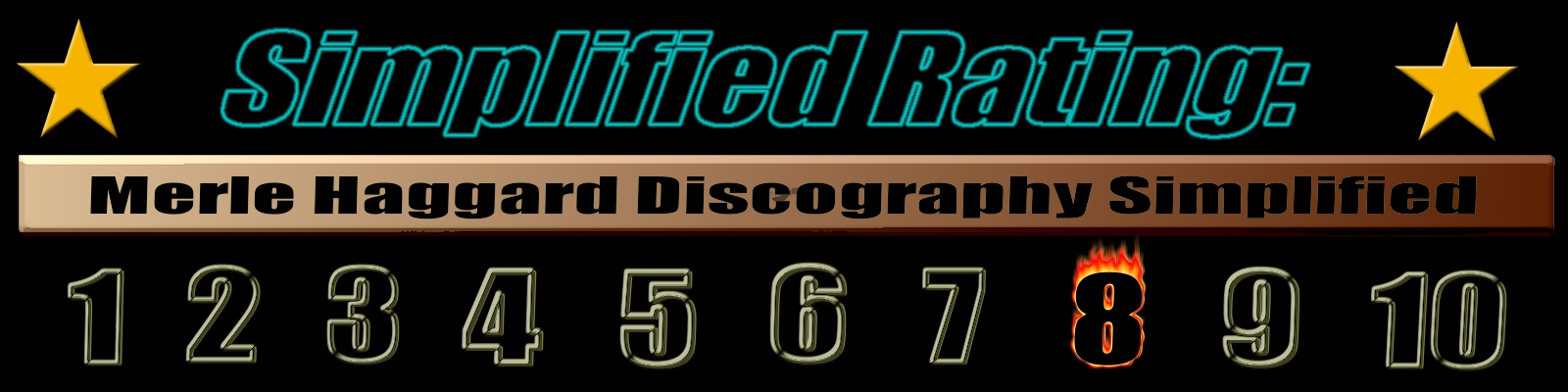 Merle Haggard Discography Simplified-Rating System