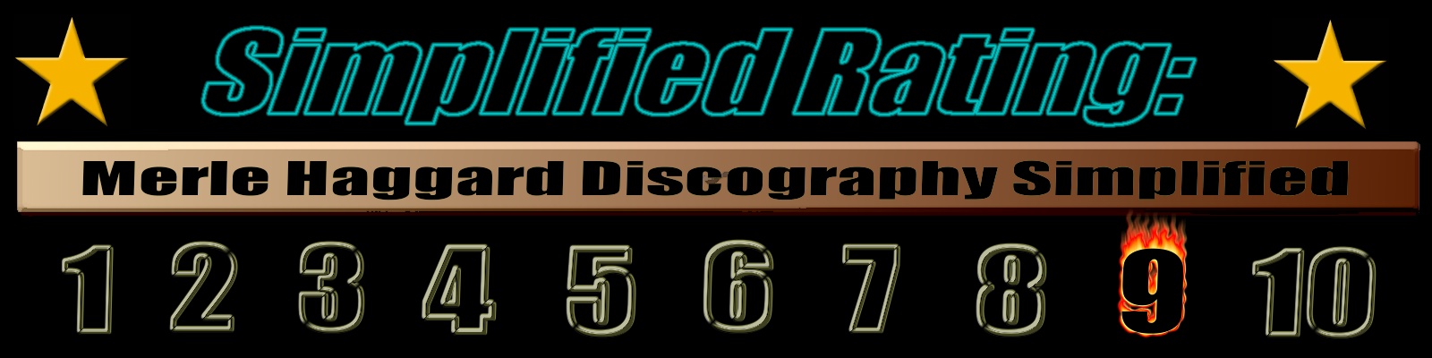 Merle Haggard Discography Simplified-Rating System