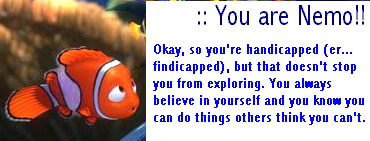 You are Nemo!