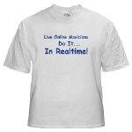Get This Live Online Musicians Do It In Realtime! T-Shirt from Cafepress