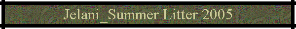 Jelani_Summer Litter 2005