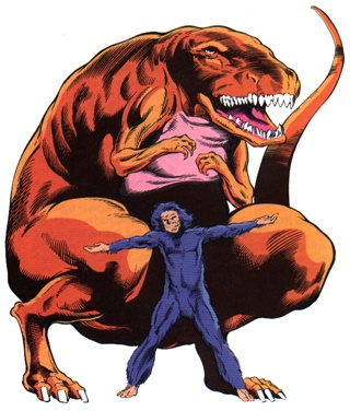 Devil Dinosaur and Moon-Boy