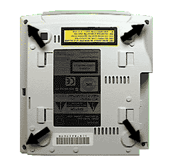 Bottom view of Dreamcast