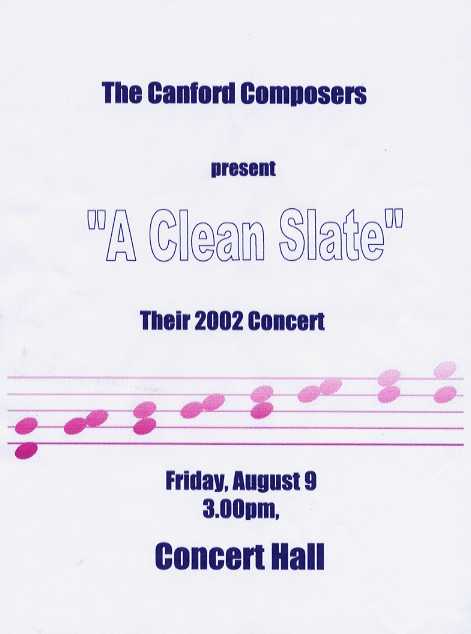Poster from Summer 2002