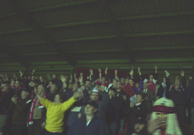 The Saints Fans salute the team at full time