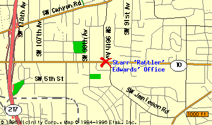 Street map to Starr's office