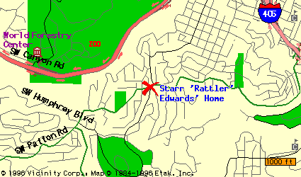 Street map to Starr's home
