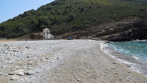 Tsoukalia beach on the island of Alonissos in Greece