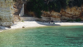 Votsi beach on the island of Alonissos in Greece