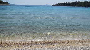 Tzortzi Gialos beach on the island of Alonissos in Greece