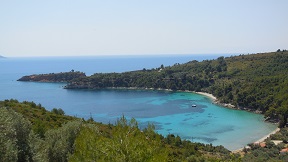 Tzortzi Gialos beach on the island of Alonissos in Greece
