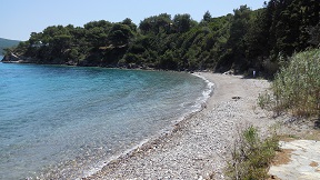 Agios Petros beach on the island of Alonissos in Greece