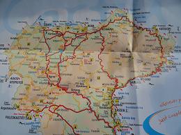Corfu plattegrond, Corfu map