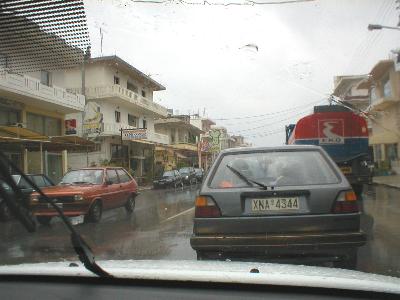 Het verkeer in Chania