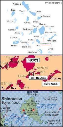 Schinoussa map