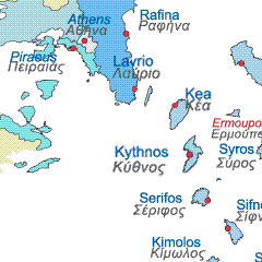 ferries Lavrio - Kythnos