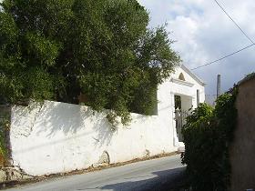 Het dorp Aspro bij Almirida, Kreta