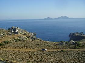 Uitzicht vanaf Kavos Melissa in Agios Pavlos op Kreta