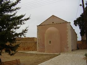 Het Agios Ioannis Eleimon Klooster in Pazinos op Kreta, the Agios Ioannis Eleimon Monastery on Crete