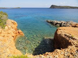 Kolokytha Beach, Spinalonga, Elounda, Crete, Kreta