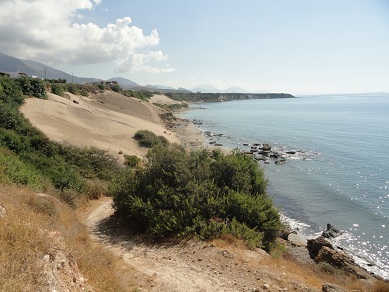 Orthi Ammos Beach, Frangokastello, Frangokastelo, Crete, Kreta