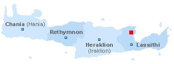 map of Crete