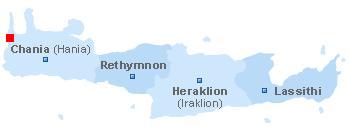 Map of Crete