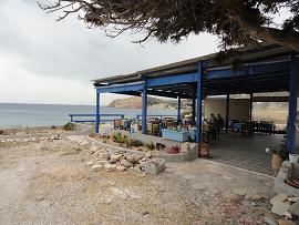 Milos, Restaurant cafe Muses in Provatas Beach