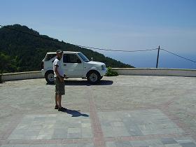 Car from Kiklos Car Rental on Samos
