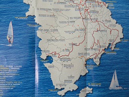 Sifnos map, Sifnos plattegrond