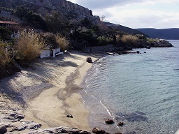 Nyfi beach, Skyros