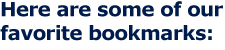 favorite bookmarks
