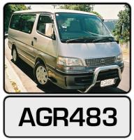 White Toyata Hi Ace Van, AGR483
 Copyright � 2002 New Zealand Police