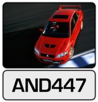 Red Mitsubishi Lancer Evo 7, AND447
 Copyright � 2002 New Zealand Police