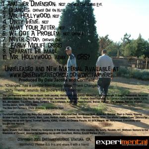Back cover to Experimental Hip Hop EP