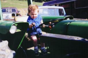 Ethan on the John Deere